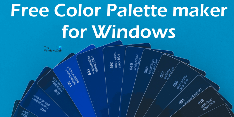 Windows용 무료 컬러 팔레트 크리에이터