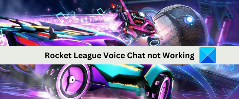 „Rocket League“ balso pokalbis neveikia