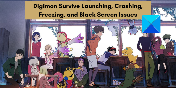 Problem med att starta Digimon Survive, kraschar, fryser och svart skärm