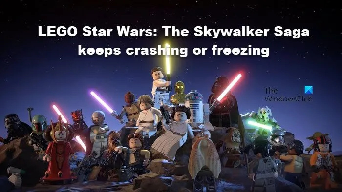 LEGO Star Wars Skywalker Saga kaatuu tai jumiutuu PC:llä