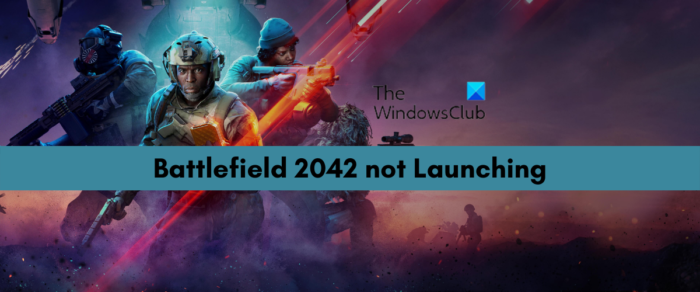 Battlefield 2042 netiks palaists vai atvērts operētājsistēmā Windows PC