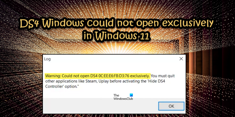 DS4 Windows kunne ikke