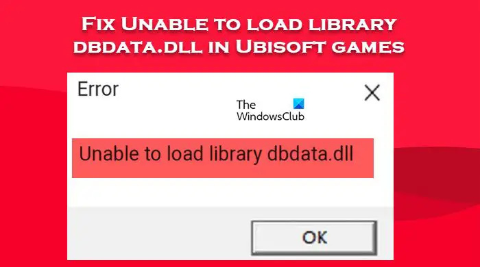 Επιδιόρθωση Δεν είναι δυνατή η φόρτωση της βιβλιοθήκης dbdata.dll στα παιχνίδια της Ubisoft