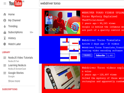 webdriver tors youtube easter egg