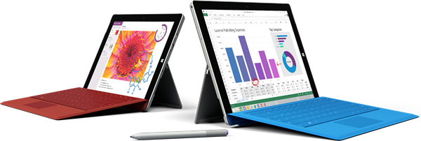 Spécifications de la Surface 3, prix. Comparaison avec Surface Pro 3