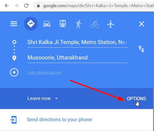 Configurez des itinéraires Google Maps pour éviter les péages et modifier les temps de trajet
