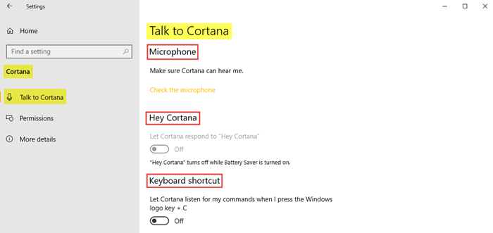 Cortana seadete seadistamine ja haldamine Windows 10-s