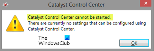 AMD Catalyst Control Center не може да бъде стартиран; Как да го отворите?