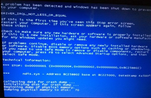 Correction d'une erreur BSOD échouée par ndis.sys sous Windows 10