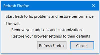 uppdatera webbläsaren Firefox