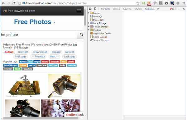 Enregistrer des images avec Chrome lorsque le clic droit est désactivé