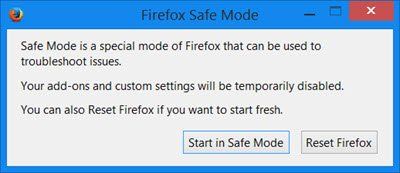 startējiet Firefox drošajā režīmā