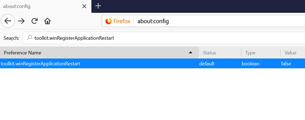 Restaurer automatiquement la session de navigation précédente dans Firefox sous Windows