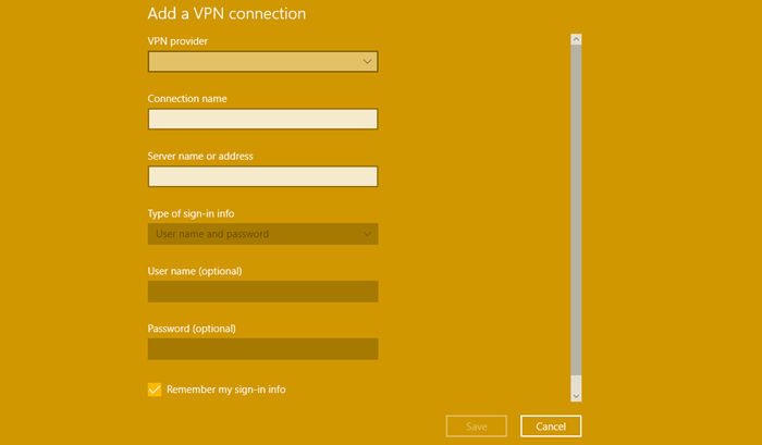Omrežne in internetne nastavitve v sistemu Windows 10