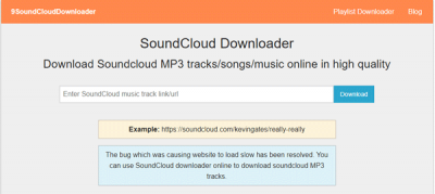 9SoundCloud Downloader は、SoundCloud から曲をダウンロードします