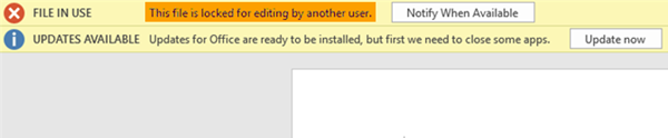 Файлът на OneDrive е заключен: Файлът е заключен за редактиране от друг потребител