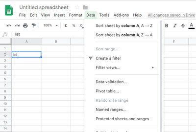 Comment créer et modifier une liste déroulante dans Google Sheets