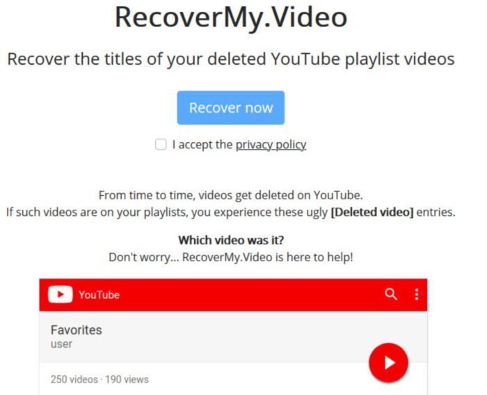 Découvrez les titres de vidéos YouTube supprimés