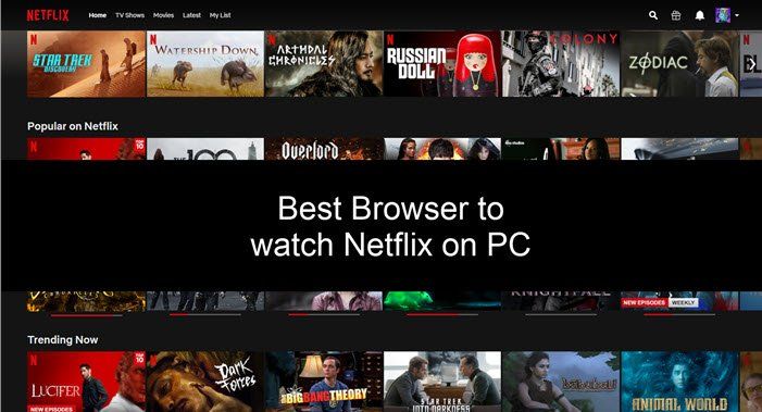 Meilleur navigateur pour regarder Netflix sur PC