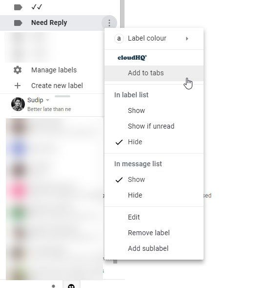 Gmail ٹیبز Gmail میں لیبلز کو ٹیبز میں تبدیل کرتا ہے