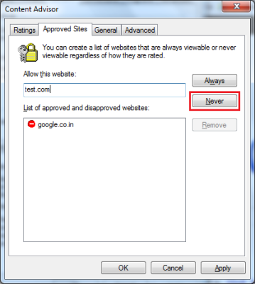 Kā bloķēt vietnes pārlūkprogrammā Internet Explorer, izmantojot satura padomnieku