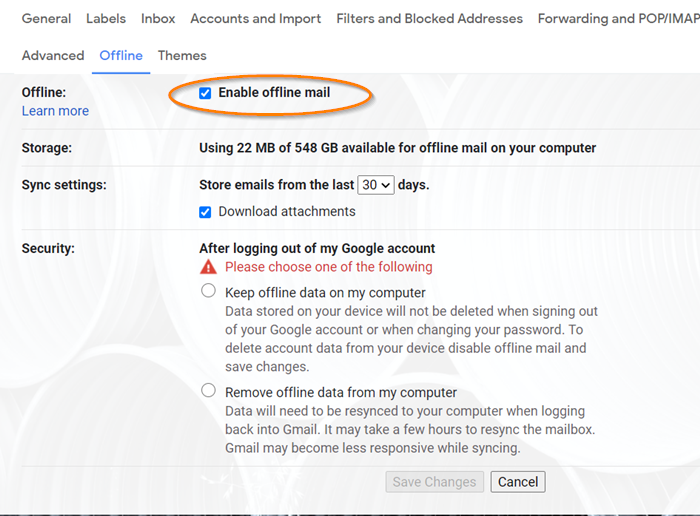 Sähköposti on jumissa Gmailin Lähtevät-kansiossa
