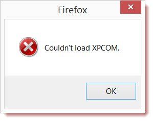 Поправка: Firefox не можа да зареди XPCOM в Windows