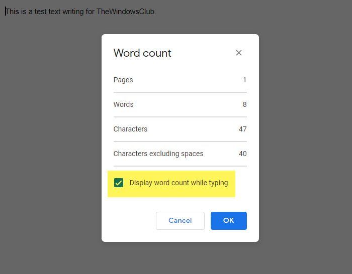 Cara Selalu Menampilkan Hitungan Kata di Google Docs