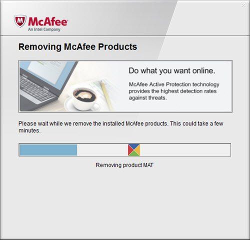 Bagaimana untuk membuang sepenuhnya McAfee Internet Security daripada Windows 10