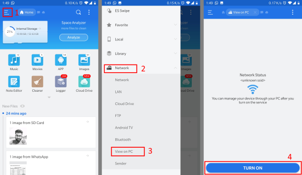Как передавать файлы между Android и Windows с помощью ES File Explorer
