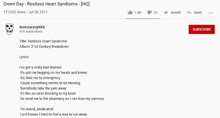 Hoe je de songteksten van een nummer op YouTube kunt vinden