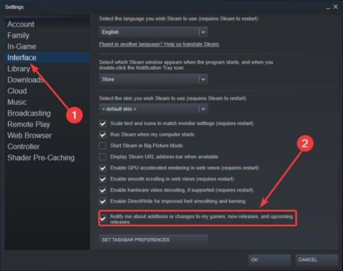 Comment supprimer les popups et les notifications Steam