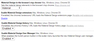 Postavke Chrome zastavice
