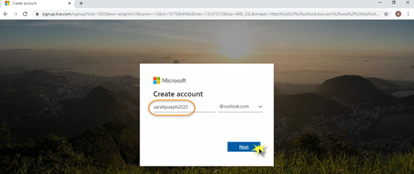 Créer un nouveau compte Outlook.com