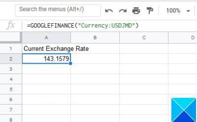 Comment convertir des devises et obtenir des données boursières dans Google Sheets
