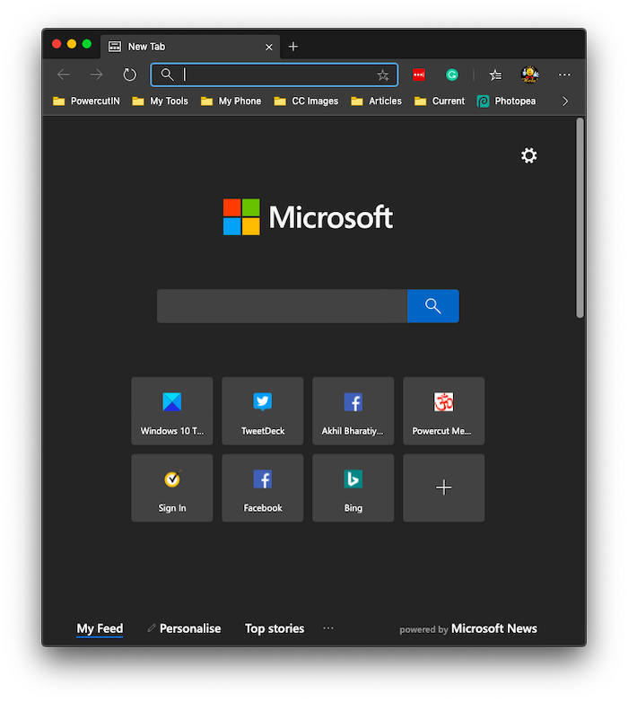 Présentation de Microsoft Edge pour Mac
