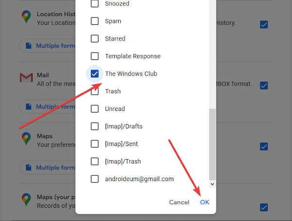 Exporter les e-mails Gmail au format MBOX