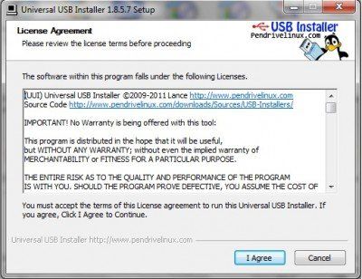 범용 USB 설치 프로그램 : USB 플래시 드라이브에 Linux 운영 체제 설치