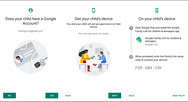 Google-perheen määrittäminen ja lasten toiminnan seuraaminen puhelimessa