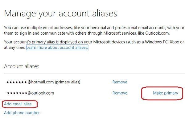Outlook Email Alias