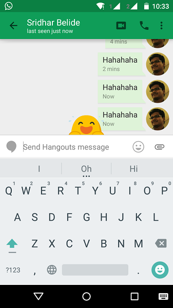 Bersenang-senang dengan Google Meet / Hangouts emoji animasi tersembunyi