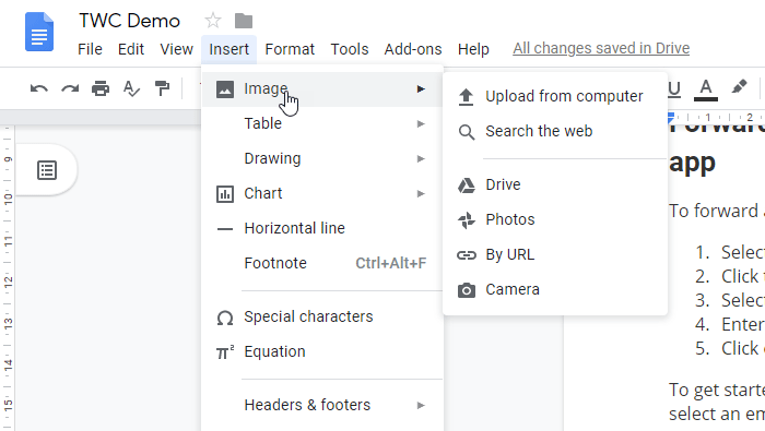 Kuidas pakkida Google Docsi piltide ümber teksti?