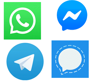 WhatsApp, Telegram, Signal et Messenger - une comparaison