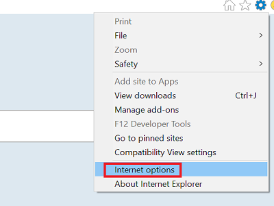 Options Internet dans Internet Explorer Options Internet dans Internet Explorer