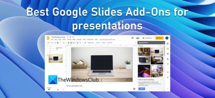 Meilleurs modules complémentaires Google Slides pour les présentations