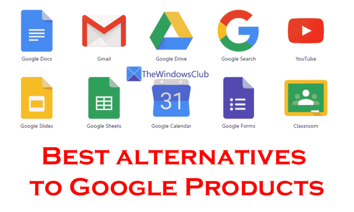 Les meilleures alternatives aux produits, applications et services Google