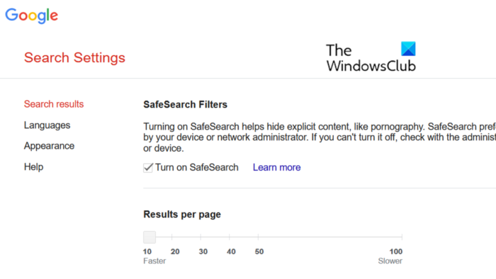 Kuidas Google'i otsingus SafeSearch sisse lülitada