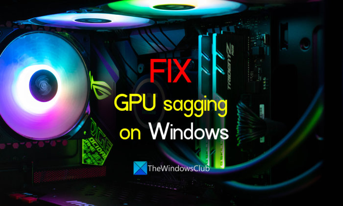 GPU Sag a jak zabránit poklesu GPU na PC
