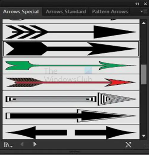   Cara membuat Anak Panah dalam Illustrator - Arrow_special