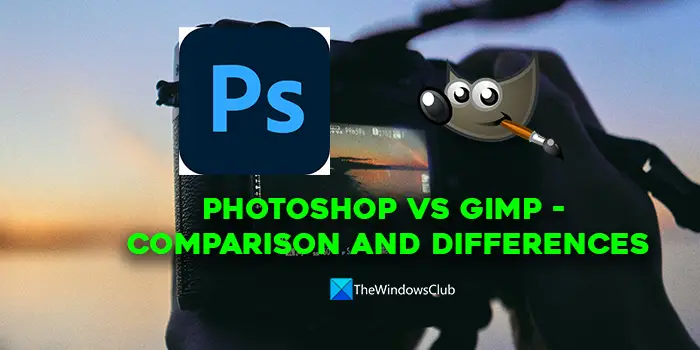 Photoshop versus GIMP - vergelijking en verschillen